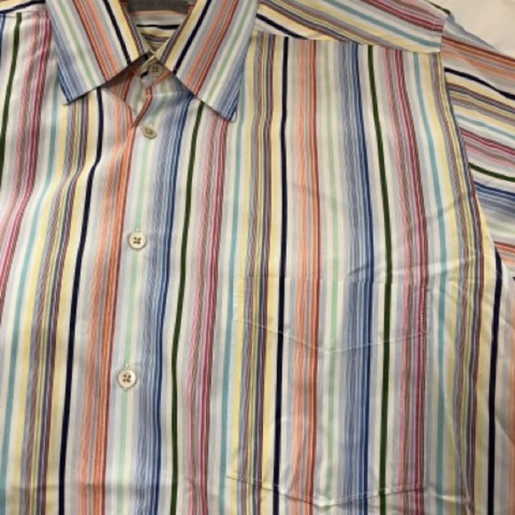 Martin Gordon Pastel Colors Stripped Shirt - Picture 1 of 5